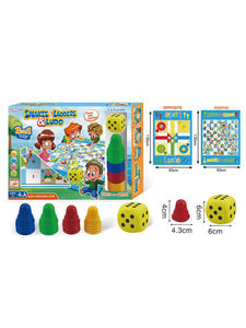 Jeu de société multifonctionnel double face : Serpent volant et <span class=keywords><strong>tapis</strong></span> de jeu, jouet éducatif précoce <span class=keywords><strong>pour</strong></span> enfants, deux-en-un avec <span class=keywords><strong>cartes</strong></span> de jeu en anglais - Product Image 2