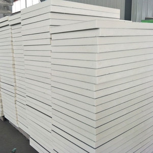 Isolation de façade extérieure ignifuge 100Mm Pu panneau sandwich en métal pour toit en <span class=keywords><strong>polyuréthane</strong></span> pour bâtiment de hall d'exposition - Product Image 4