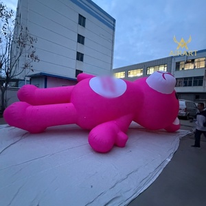 Ours géant gonflable rose pour décoration <span class=keywords><strong>de</strong></span> <span class=keywords><strong>rue</strong></span> avec éclairage LED - Product Image 1