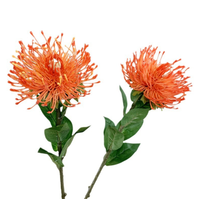 Chrysanthème Artificiel Effet Naturel en Plastique, Grande Fleur à Tige pour Décoration Maison et Mariage