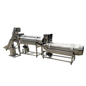 Máquina de vaso de sabor doble de acero inoxidable completamente automática, máquina de sabor de alimentos de tambor, máquina de condimentos con rociador de aceite - Product Image 1