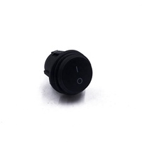 Interrupteur à bascule rond étanche à bouton noir avec lampe Led 3 broches 20mm interrupteur à bascule pour bateau