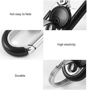 Meilleure Vente Porte-clés de Voiture Premium en Alliage de Zinc Anti-Rayures Durable Support de Clés Personnalisé Clips Métalliques pour Clés de Voiture Cadeau Homme Prêt à Expédier - Product Image 4