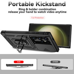 충격 방지 킥스탠드 홀더 휴대 전화 케이스 아이폰 16 프로 맥스 15 14 13 12 11 렌즈 보호 전화 백 전화 가방 - Product Image 3