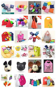 ถุงผ้าโพลีเอสเตอร์แบบพกพาพับได้เป็นมิตรต่อสิ่งแวดล้อม - Product Image 6