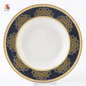 Sanhuan Dish Porcelain Plates Dishes Crockery Ceramic Manufacturer Christmas Restaurant Dinnerware Soup Dish Support Plates 10cm