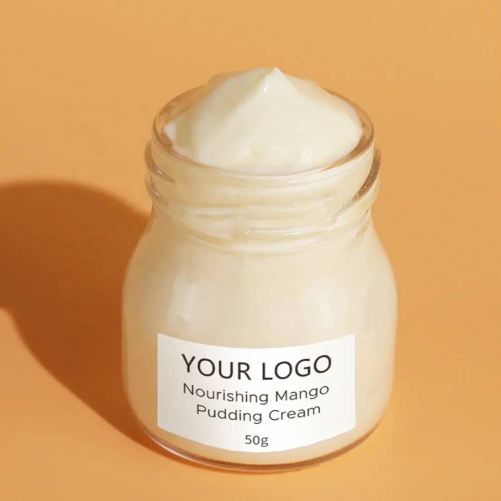 Benutzer definierte Mango Pudding Textur Feuchtigkeit spendende Haut aufhellende pflegende Gesichts creme & Lotion