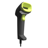 Lecteur de codes QR filaire industriel 1D 2D, design robuste pour environnement d'entrepôt difficiles, décodage rapide, capteur CMOS