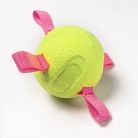 Schwimmfähiger ETPU Luxus-Hundespielball, interaktiver, bissfester Kauspielzeug mit Nylonriemen für Hunde aller Größen