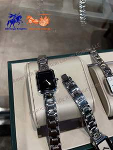 Montre de luxe pour homme, étanche, en or, avec quartz, cristal saphir, design classique, bracelet en cuir, cadran carré - Product Image 6