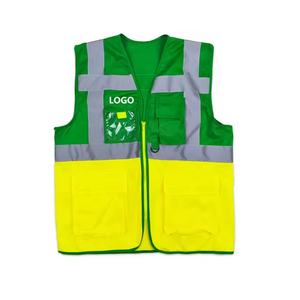Chemises polo et gilets de sécurité personnalisables haute visibilité, vêtements de travail réfléchissants pour ingénieurs de la construction avec support de logo - Product Image 2