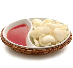 Заводская распродажа, керамическая тарелка Yanxiang, овальная керамическая тарелка с 2 секцией, разделительная тарелка для закусок для вечеринок