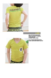 Proveedor Chino de Alibaba de Camisetas Negras con Cuello en V para Niños - Product Image 4