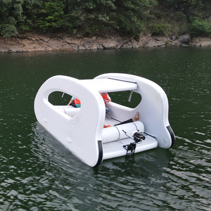 Popular 2024 New Inflatable Cruise Pontoon Solar Powered <strong>Catamaran</strong> <strong>Foldable</strong> Solar Boat House for Sale - Product Image 1