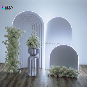 Artículos de Decoración para Arco de Boda LEDA, Fondo Multicapa de PVC Acrílico para Boda, Arco Decorativo para Fiesta de Cumpleaños - Product Image 1