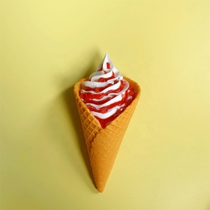 Cono de Waffle Decorativo de Vainilla para Helado Suave, Imitación de Comida, Falsa Mermelada, Publicidad, Fruta, Regalos Promocionales para Negocios - Product Image 5