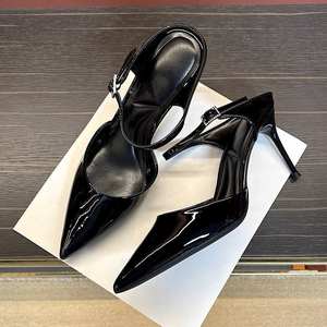 Chaussures à talons hauts pointus pour femmes, élégantes et sexy, de luxe, de haute qualité, sandales de bureau, chaussures décontractées. - Product Image 1