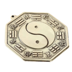 <span class=keywords><strong>Miroir</strong></span> mural concave <span class=keywords><strong>convexe</strong></span> en cuivre Taiji <span class=keywords><strong>Bagua</strong></span> Fengshui chinois, les 8 hexagrammes, décoration intérieure - Product Image 1