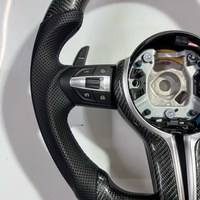 Volant sport en fibre de carbone pour BMW Série 3, 4, 5, X5 (F30, F10, F15, F16, F06, F32, F26, F25, E46, E36, Série F)