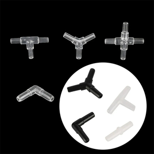 Raccord en plastique pour tuyau d'aquarium de 4 mm, type Y, trois voies, coude droit, accessoires d'oxygénation pour aquarium - Product Image 1