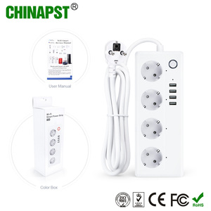 <span class=keywords><strong>Enchufe</strong></span> Inteligente <span class=keywords><strong>Wifi</strong></span> con Cuatro Tomas de Corriente, <span class=keywords><strong>Regleta</strong></span> Inteligente para el Hogar con Control por Aplicación Tuya, PST-SA-P702U de Fábrica - Product Image 2