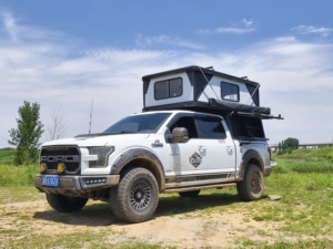 Tente de toit rigide en aluminium renforcé, imperméable, pour pick-up tout-terrain Tacoma Hilux - Product Image 2