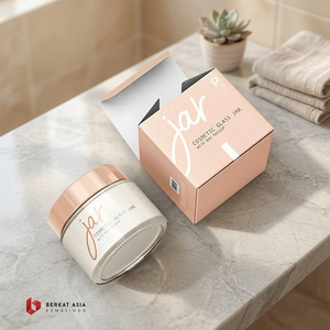 Recycled Materials Cosmetic Ivory Paper Custom Shape <b>Box</b> with Cold Stamping & Embossing for Shipping Packaging - Product Image 1