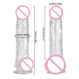 ดิลโด้ขนาดใหญ่11.8นิ้ว30ซม. พร้อมตัวดูดสายรัดอวัยวะเพศชายใหญ่เหมือนจริงอวัยวะเพศชายเครื่องสำเร็จความใคร่ทางทวารหนักร้านค้าของเล่นทางเพศทางทวารหนักสำหรับผู้ใหญ่ - Product Image 6
