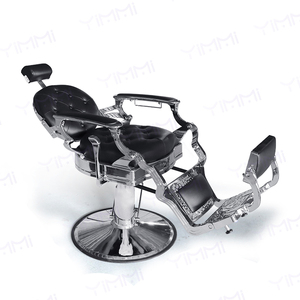 Chaise de salon de coiffure moderne, très résistante, inclinable, noire, pour salon de coiffure - Product Image 4