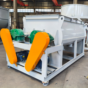 RHホワイトカーボンスチールツインシャフトパドルミキサー乾式モルタル粉末製造機1-5トン/時 5/7.5kw 380V/220V 1年保証 - Product Image 5