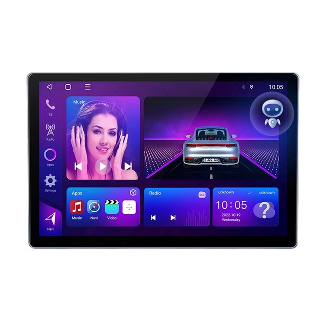13" QLED Screen Car Radio Universal Touch Screen Car Dvd Player with BT GPS DSP 13.1 Inch Android Car Dvd Player