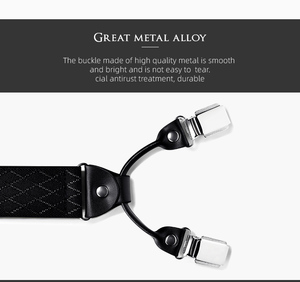 Uomini Pantaloni Elastici Y di Figura Maschile Vintage Pantaloni <span class=keywords><strong>Bretelle</strong></span> Dei Pantaloni Camicia Cinghia di <span class=keywords><strong>Bretelle</strong></span> Clip di 4 - Product Image 6