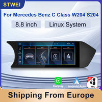 Reproductor Multimedia para Automóvil con Android AUTO y Carplay Inalámbrico, Radio con Bluetooth STWEI de 8.8 Pulgadas para Mercedes Benz Clase C W204 S204 NTG4.5