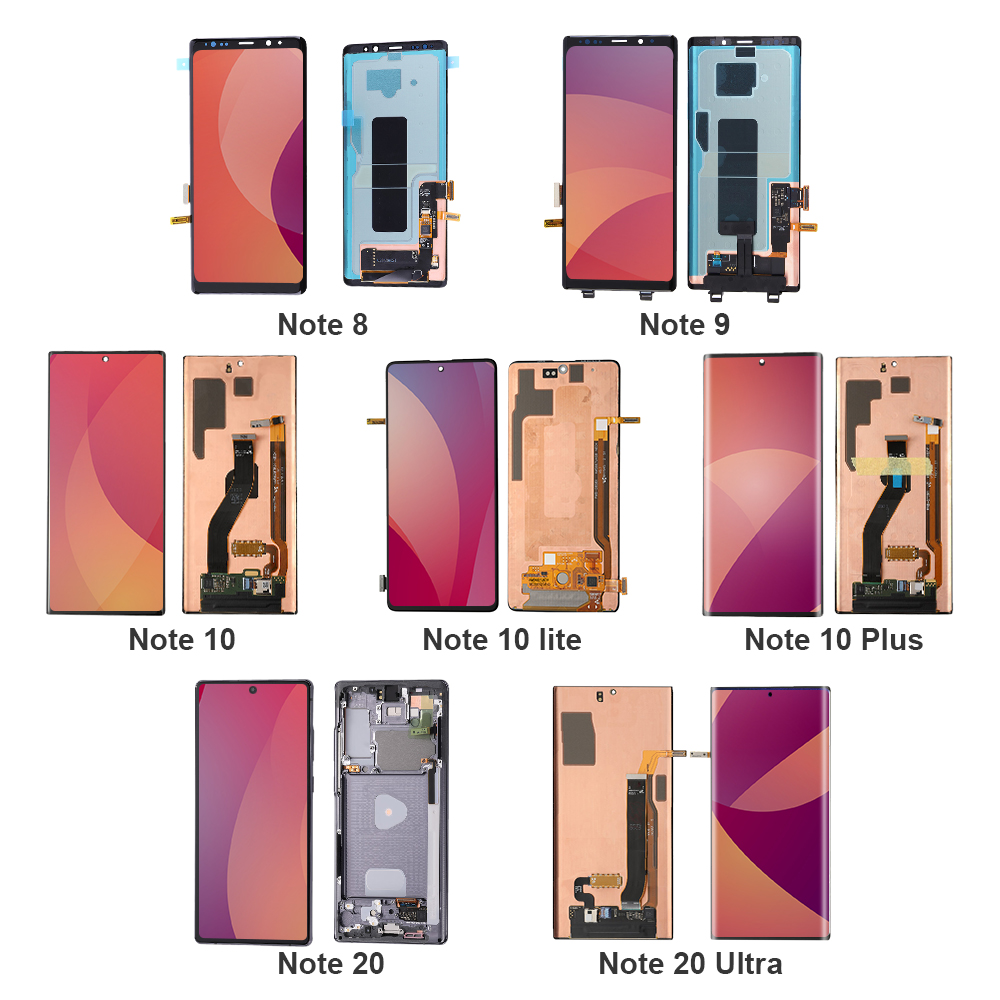 OEM OLED экран для Samsung Note 8 9 10 Lite Plus 20 Ultra Super AMOLED сенсорный экран ЖК-дисплей Замена