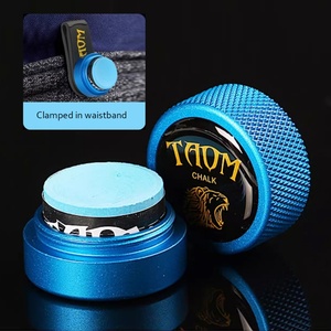 TAOM Pool <b>Chalk</b> Holder Round Shaped Practical Tool Billiards Accessories Magnetic Mini <b>Chalk</b> Tip Case Container Round Billiards - Product Image 5