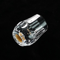 Verres à dégustation de whisky réutilisables en cristal gaufré diamant de 20 ml avec base en or 24 carats