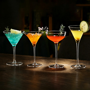 Verres à Margarita <span class=keywords><strong>Alpina</strong></span>, faits à la main, durables, pour Margarita et boissons exotiques - Verre transparent - 250 ml - Product Image 5