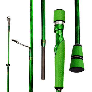 <span class=keywords><strong>Canne</strong></span> à pêche spinning professionnelle pour jigging lent en eau salée, 1,98 m, carbone haute résistance, 1,5 section, avec anneaux Fuji pour la pêche en <span class=keywords><strong>mer</strong></span> au marlin et au requin - Product Image 1