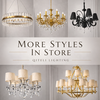 Lustre LED de style art moderne, hauteur réglable, acier inoxydable, couleur personnalisée, CRI 90 élevé, éclairage à 360°, dimmable