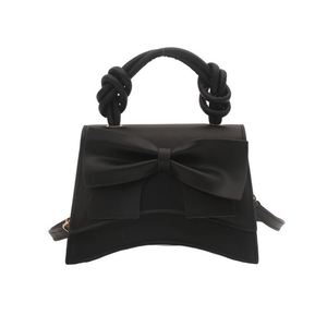 Bolso de Hombro de Cuero PU con Lazo, Moderno y Bonito, Bolso Cruzado Cuadrado Pequeño para Mujer - Product Image 5