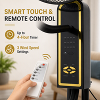 Nouveau Ventilateur Brumisateur Électrique sur Pied Portable en Plastique pour l'Été avec Réservoir d'Eau et Accessoires SKD