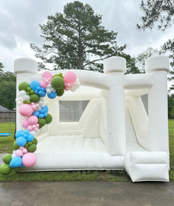 White Bounce House Castle <span class=keywords><strong>con</strong></span> <span class=keywords><strong>piscina</strong></span>, White Jumper Castillo hinchable Decoraciones DE BODA Cama de salto para fiesta de niños - Product Image 5