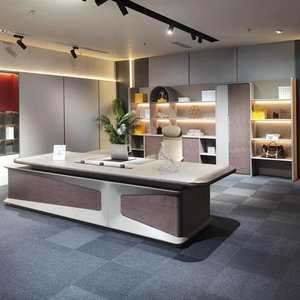 Bureau <span class=keywords><strong>de</strong></span> <span class=keywords><strong>direction</strong></span> moderne en forme <span class=keywords><strong>de</strong></span> L, bureau <span class=keywords><strong>de</strong></span> PDG <span class=keywords><strong>de</strong></span> luxe, grande table <span class=keywords><strong>de</strong></span> bureau, structure stable, mobilier <span class=keywords><strong>de</strong></span> bureau <span class=keywords><strong>de</strong></span> haute qualité - Product Image 4