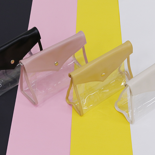 Custom PVC Cosmetic Pouch Waterproof TPU Clear Makeup Bag with Fashion Style for Ladies