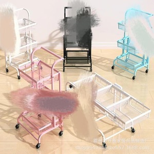 Étagère de rangement multi-niveaux Wanteng, 3 étages, pliable, portable, pour salon, cuisine, usage bébé - Product Image 1