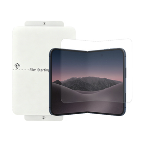 Protector de Pantalla Plegable de Hidrogel EPU de 0.1mm HD Antihuellas para iPhone Duo - Product Image 1