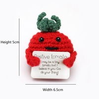 Positief Gehaakte Groenten Fruit Handgemaakte Emotionele Ondersteuning Aardappel Amigurum Mini Pocket Knuffel Doordacht Cadeau