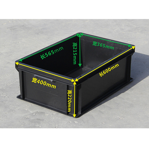 Stackable ráp thùng bền gấp lưu trữ nhựa Giỏ Trái Cây Rau doanh thu di chuyển container - Product Image 6