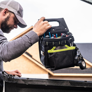 Trapjaw 3-in-1 chuyên nghiệp thợ điện Công cụ túi màu đen Mùa xuân-nạp công nghệ được thiết kế cho Bảo trì & sửa chữa kỹ thuật viên - Product Image 5