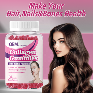 เยลลี่คอลลาเจนวีแกนสูตรเฉพาะ OEM พร้อมไบโอตินและวิตามินสำหรับผม ผิว เล็บ เยลลี่ไบโอตินคอลลาเจน - Product Image 4